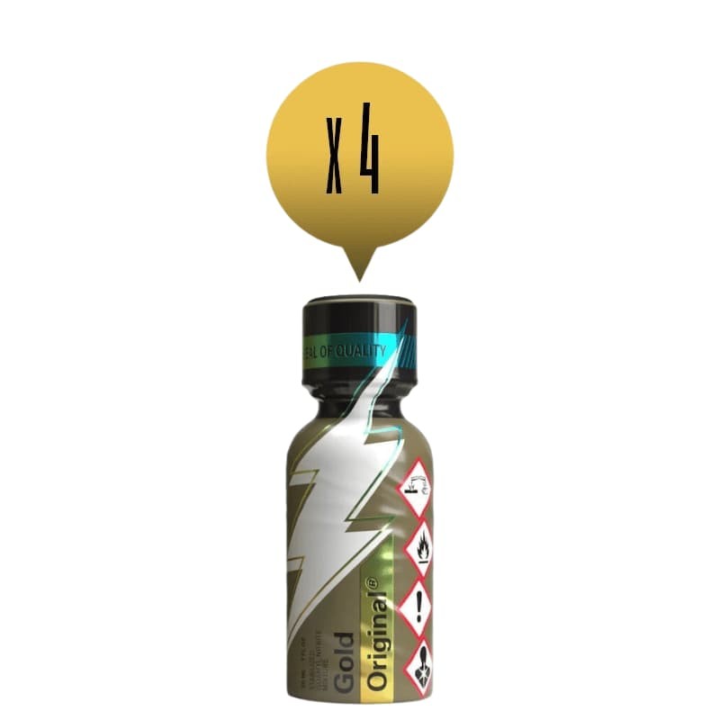 Pack Poppers Original Gold 30ml x4