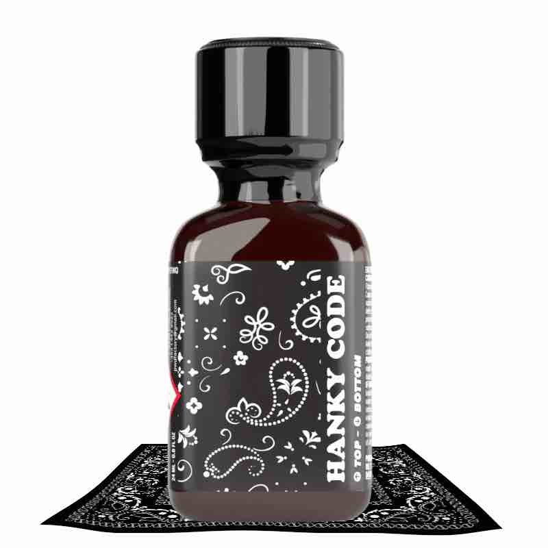 Popper Hanky Code Black 24ml + Lenço