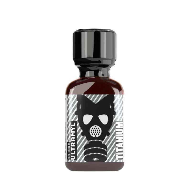 Poppers Ultramyl Titanium 24ml – frasco de vidro com nitrito de amilo vegetal ultra strong