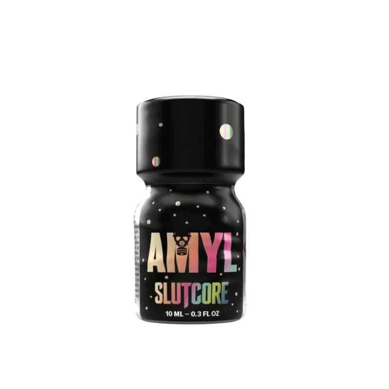 Amyl Slutcore 10ml – frasco de vidro preto com nitrito de amilo puro e potência 5/5
